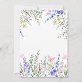 Lente Bloemliefde in Bloei Bruidsbruiloft Kaart (Achterkant)