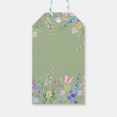 Lente Bloemliefde in Bloei Bruiloft Feest  Cadeaulabel (Achterkant)