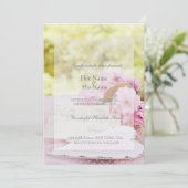  lente bloemlintje, geschikt voor bruiloft kaart (Staand voorkant)