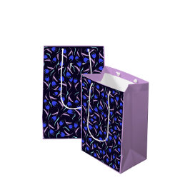 Lente Bloemmotief Lila Medium Cadeauzakje
