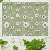 Lente Bloemmotief Theedoek (Gevouwen)