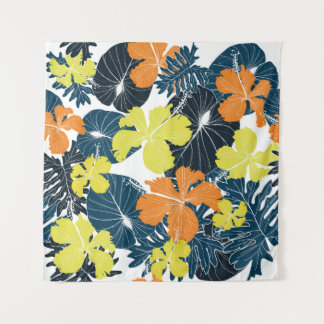 Lente Bloemrijk: Vintage Bloem Textuur Wandkleed