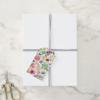 Lente Bloemrijke Kleurrijke Gelukkige Multi Gebrui Cadeaulabel