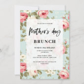 Lente bloemrijke Moederdag brunch Kaart (Voorkant)