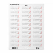 Lente Bloemstuk Aangepaste Naam & Retouradres Etiket (Full Sheet)