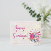 Lente bloemstuk briefkaart (Staand voorkant)