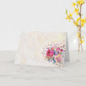 Lente bloemstuk  kaart (Gele Bloem)