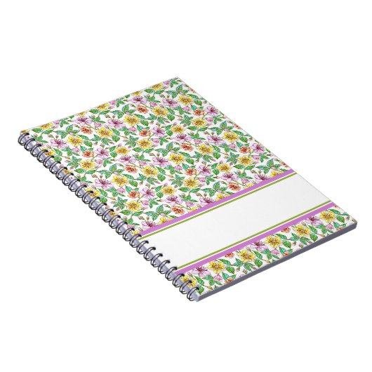Lente bloemstuk notitieboek (Rechterzijde)