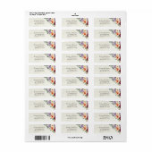 Lente Bloemstuk Retouradres Etiket (Full Sheet)