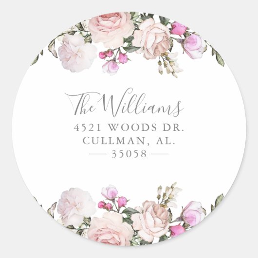 Lente Bloemstuk Retouradres Label Stempel (Voorkant)