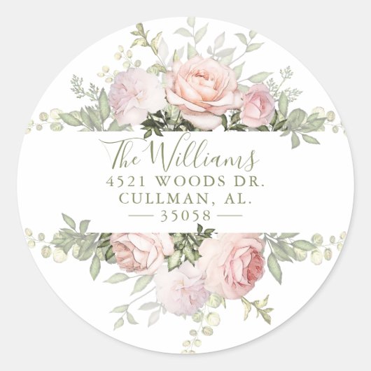 Lente Bloemstuk Retouradres Label Zegel (Voorkant)