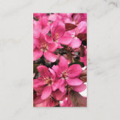 Lente bloesbloem visitekaartje (Achterkant)