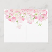 Lente Bloesem Bloem Bruiloft Uitnodiging (Achterkant)