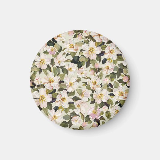 Lente bloesem boom takken patroon magneet (Voorkant)