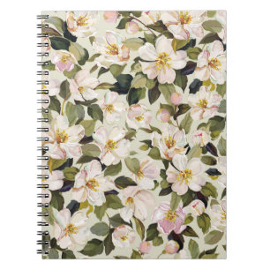 Lente bloesem boom takken patroon notitieboek