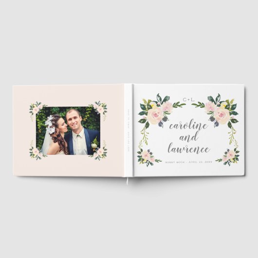 Lente Bloesem Bruiloft Foto Gastenboek (Volledig)