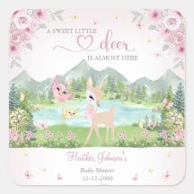 Lente Bloesem en Vlinders Herten Baby Shower
