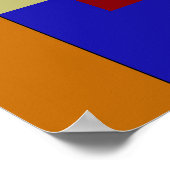 Lente Bloesem Modern Abstract Bloem Schilderij Poster (Hoek)