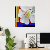 Lente Bloesem Modern Abstract Bloem Schilderij Poster (Thuiskantoor)