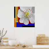 Lente Bloesem Modern Abstract Bloem Schilderij Poster (Keuken)
