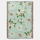 lente bloesem patroon deken (Voorkant Verticaal)