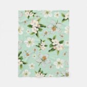  lente bloesem patroon fleece deken (Voorkant)