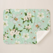  lente bloesem patroon sherpa deken (Voorkant (horizontaal))