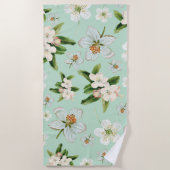  lente bloesem patroon strandlaken (Voorkant)