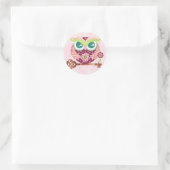 Lente Bloesem Uil Stickers (Tas)