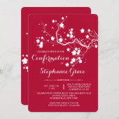 Lente Bloesem Uitnodiging (Voorkant / Achterkant)