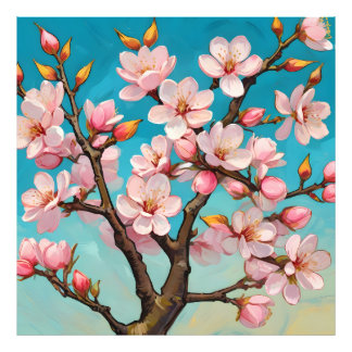 Lente Bloesemontwaking Foto Afdruk