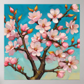 Lente Bloesemontwaking Poster (Voorkant)