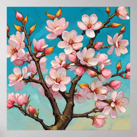 Lente Bloesemontwaking Poster (Voorkant)