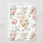 Lente Bloesems | Bloemkruis Doop Kaart (Achterkant)