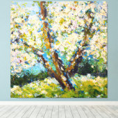 Lente Bloesems! Canvas Afdruk (Insitu (Houten vloer))