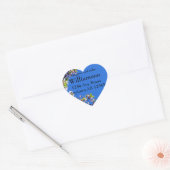 Lente bloesems en Sky Wedding Address Label (Envelop)