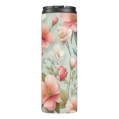 Lente Bloesems in Robins Ei Blauw Thermosbeker (Achterkant)