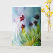 Lente bloesems kaart (Gele Bloem)