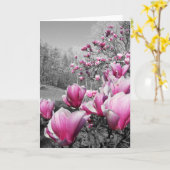 Lente bloesems kaart (Gele Bloem)