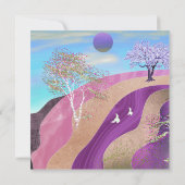 Lente bloesems Landschap (Achterkant)