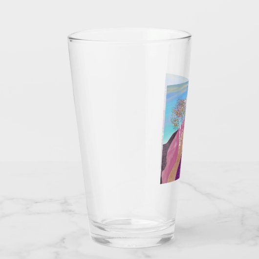 Lente bloesems Landschap Glas (Rechts)