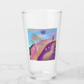 Lente bloesems Landschap Glas (Voorkant)