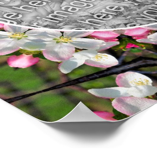  lente bloesems Lijst Creëer Uw eigen foto Poster (Hoek)