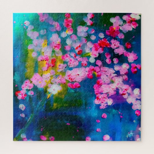 Lente Bloesems Mist Fijne Kunst Puzzel (Verticaal)