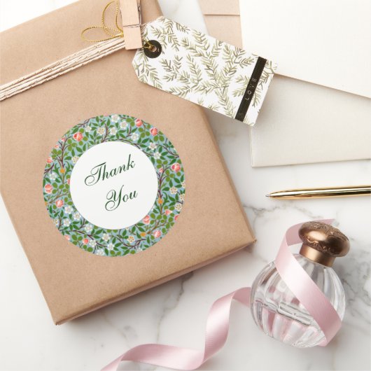 Lente bloesems ronde sticker (Geschenken)