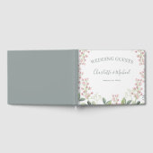 Lente Bloesems Roze Bloemen Munt Groene bruiloft Gastenboek (Volledig)