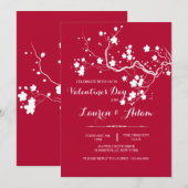 Lente bloesems Uitnodiging (Voorkant / Achterkant)