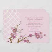 Lente bloesems Uitnodiging (Voorkant / Achterkant)