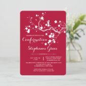 Lente bloesems Uitnodiging (Staand voorkant)