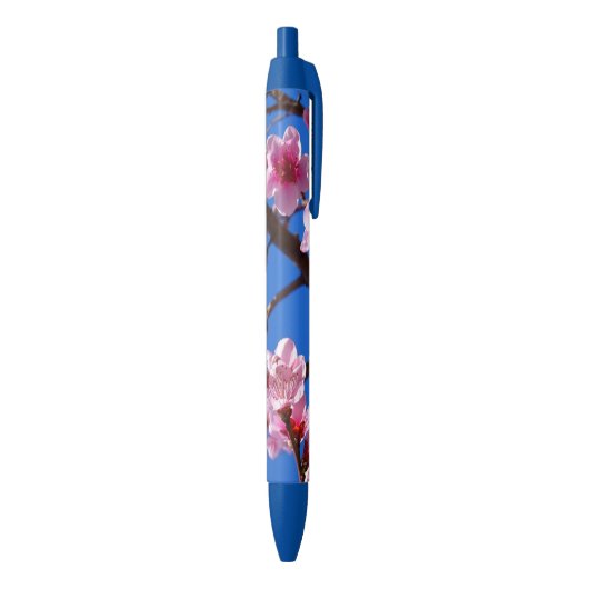 Lente bloesems zwarte inkt pen (Achterkant (Verticaal))